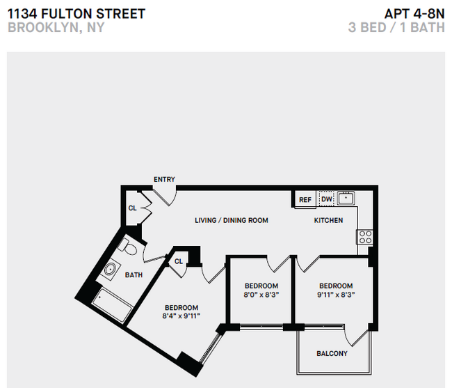 Floorplan - 1134 Fulton Street