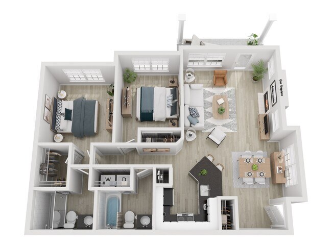 Floorplan - Bradley Park Apartments