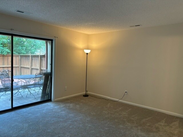 Downstairs bedroom with attached private bathroom and access to backyard. - 3913 Whooping Crane Cir