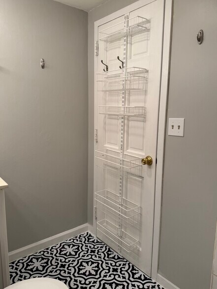 Bathroom installed storage - 620 Peachtree St NE