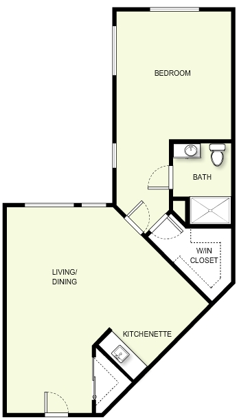 1BR/1BA - The Lodge at White Bear