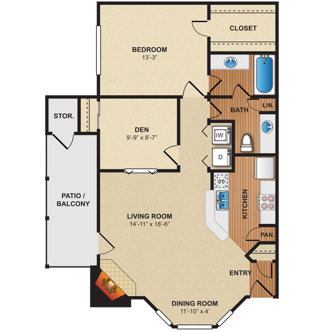 Floorplan - Pear Ridge Apartments & Townhomes