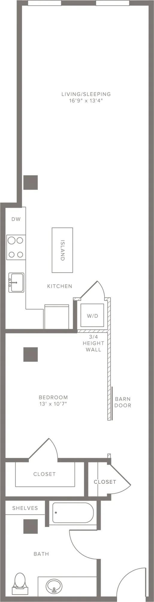 A03 1 bedroom - Modera Lofts