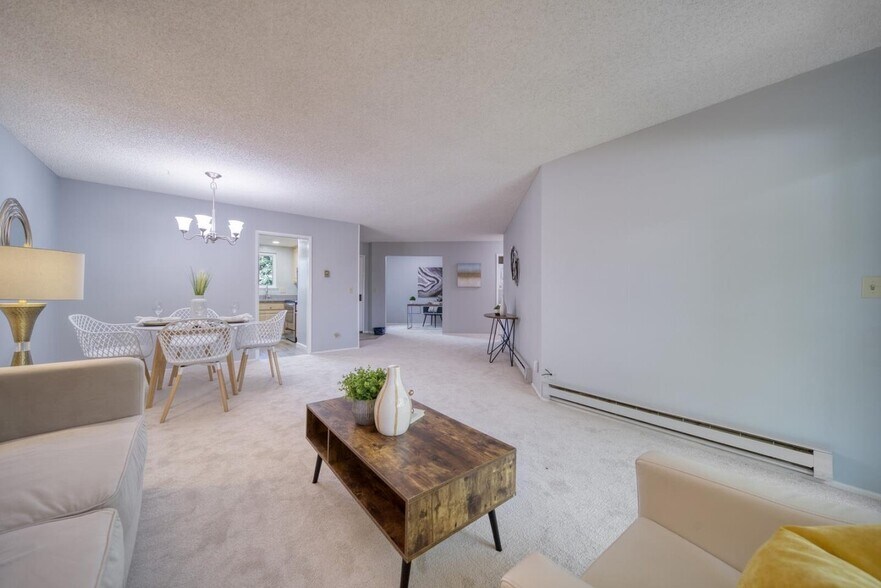 Living Room with Kitchen and Bonus Room in view - 1178 N Abbott Ave