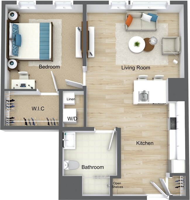 1 Bedroom 1 Bathroom - The Point at Weymouth