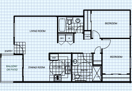 Plan 1 - Sunny Creek Apartments