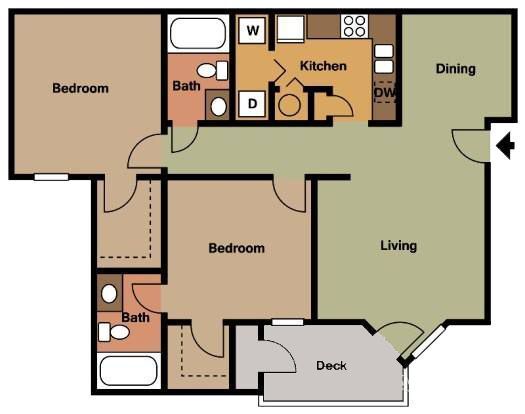 Floorplan - Forest Pointe Apts