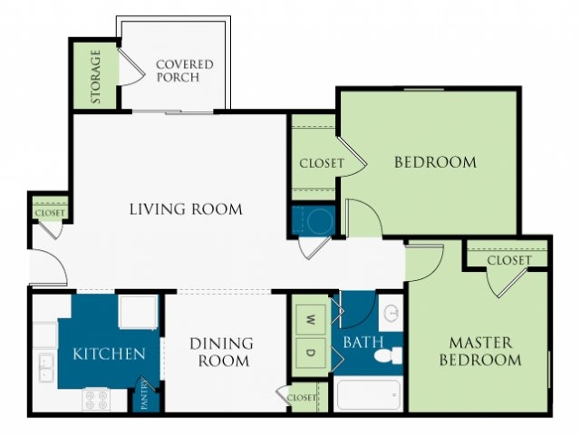 2BR/1BA - Ridge Run Apartments