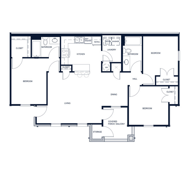 C - 1105 sqft - Pines At Allen St