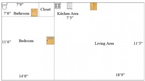 1BR/1BA - Parker Heights Apartments