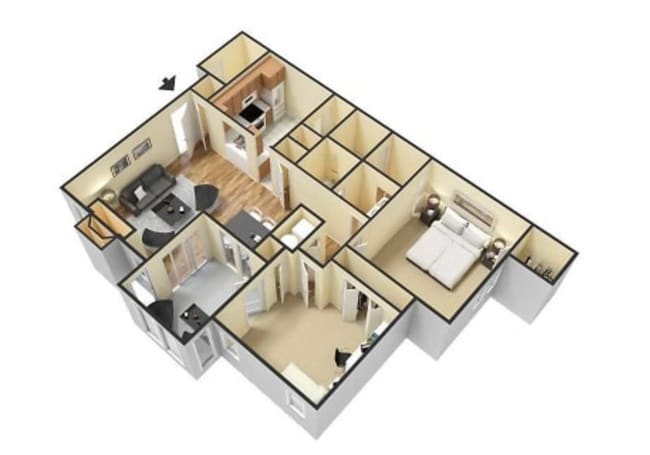 Floorplan - Birch Landing Apartments