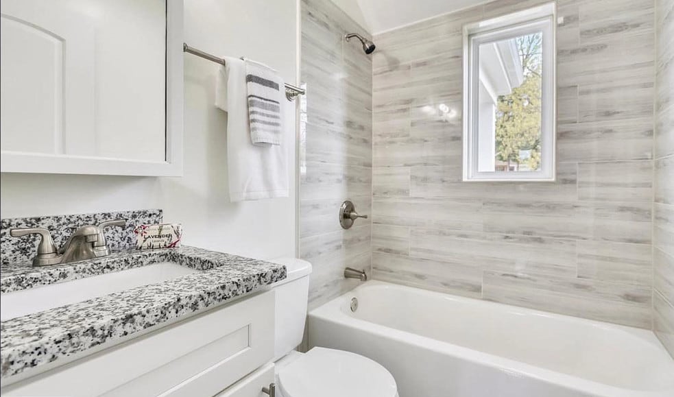 Bathroom is renovated - 12728 Gould Rd