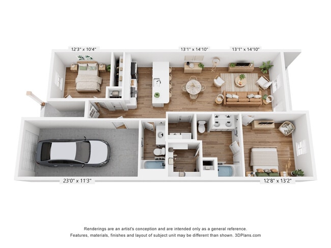 Floorplan - Cottages at Sugar Mill Pond