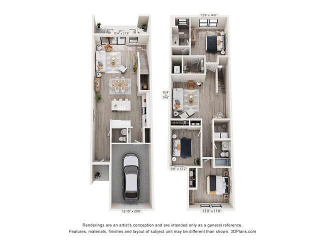 Floorplan - Juniper Pointe Townhomes