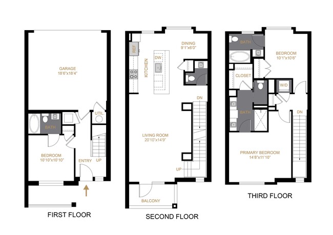 Floorplan - The Allyson Townhomes