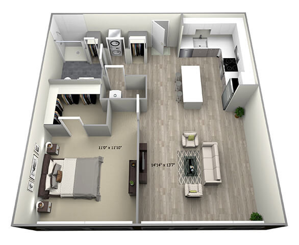 Floorplan - 735 Truman Apartments