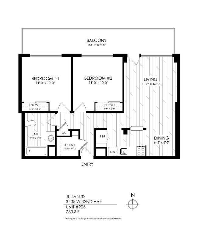 Floorplan - Julian32 at Highlands Square