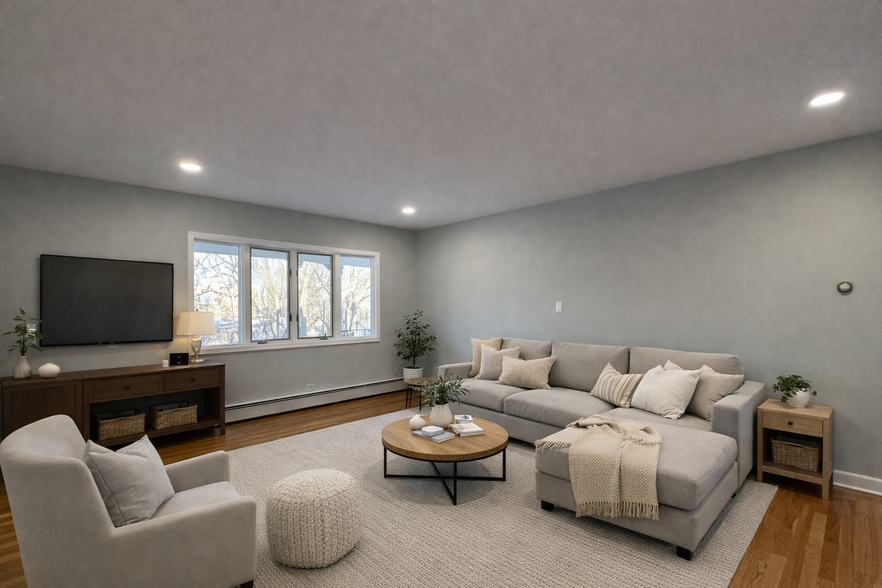 Staged Living room - 77 Shepherds Ln