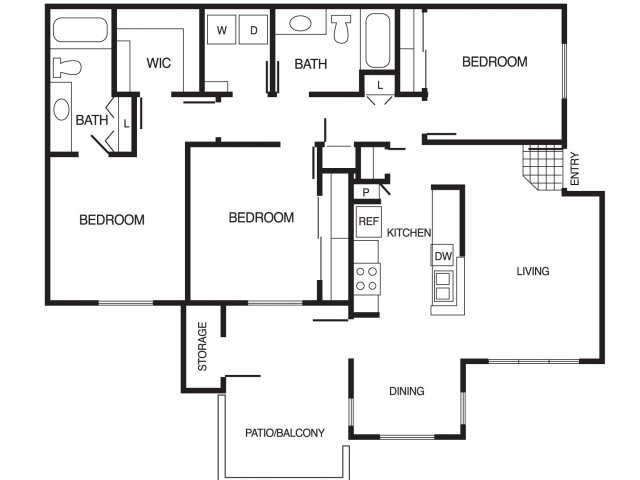 Floorplan - Country Brook Apartments