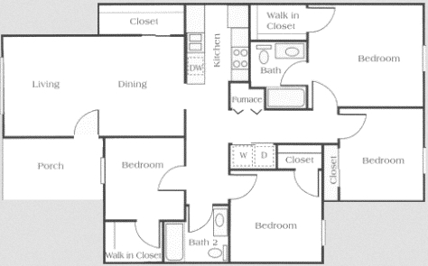 4BR/2BA - Conner Court Apartments