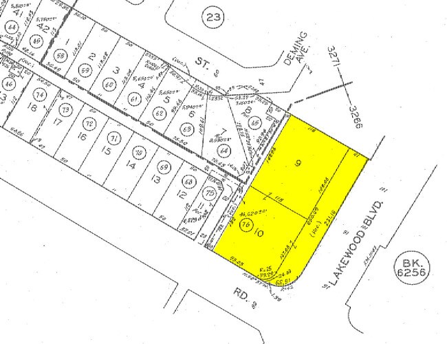 Plat Map - Downey Villas