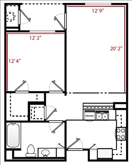 Floorplan - Ventana Senior Apartments