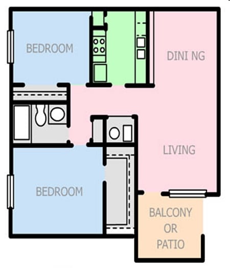 2BR/1BA - Imperial Chase