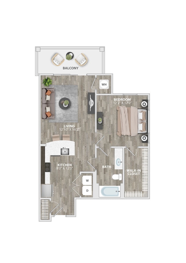 Floorplan - Boulders Lakeview Apartments