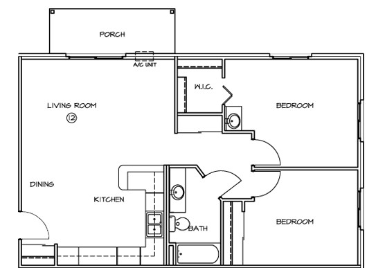 2BR/1BA - Heritage Estates