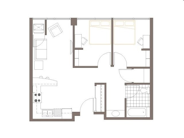 2BR/1BA - The Marq
