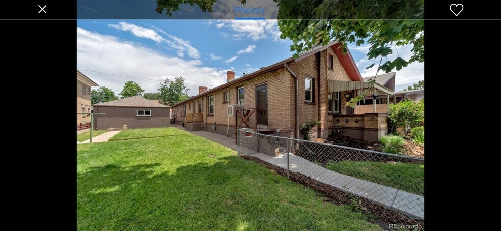 Shared side yard - 864 S Pearl St