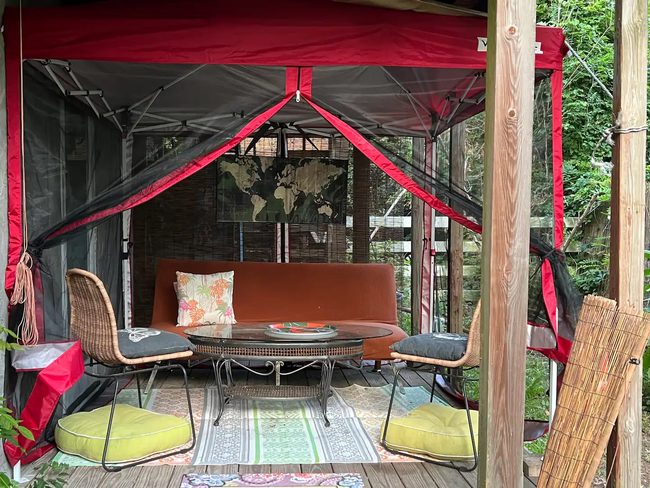 Back deck is screened and has solar lighting - 2204 Brandon Rd