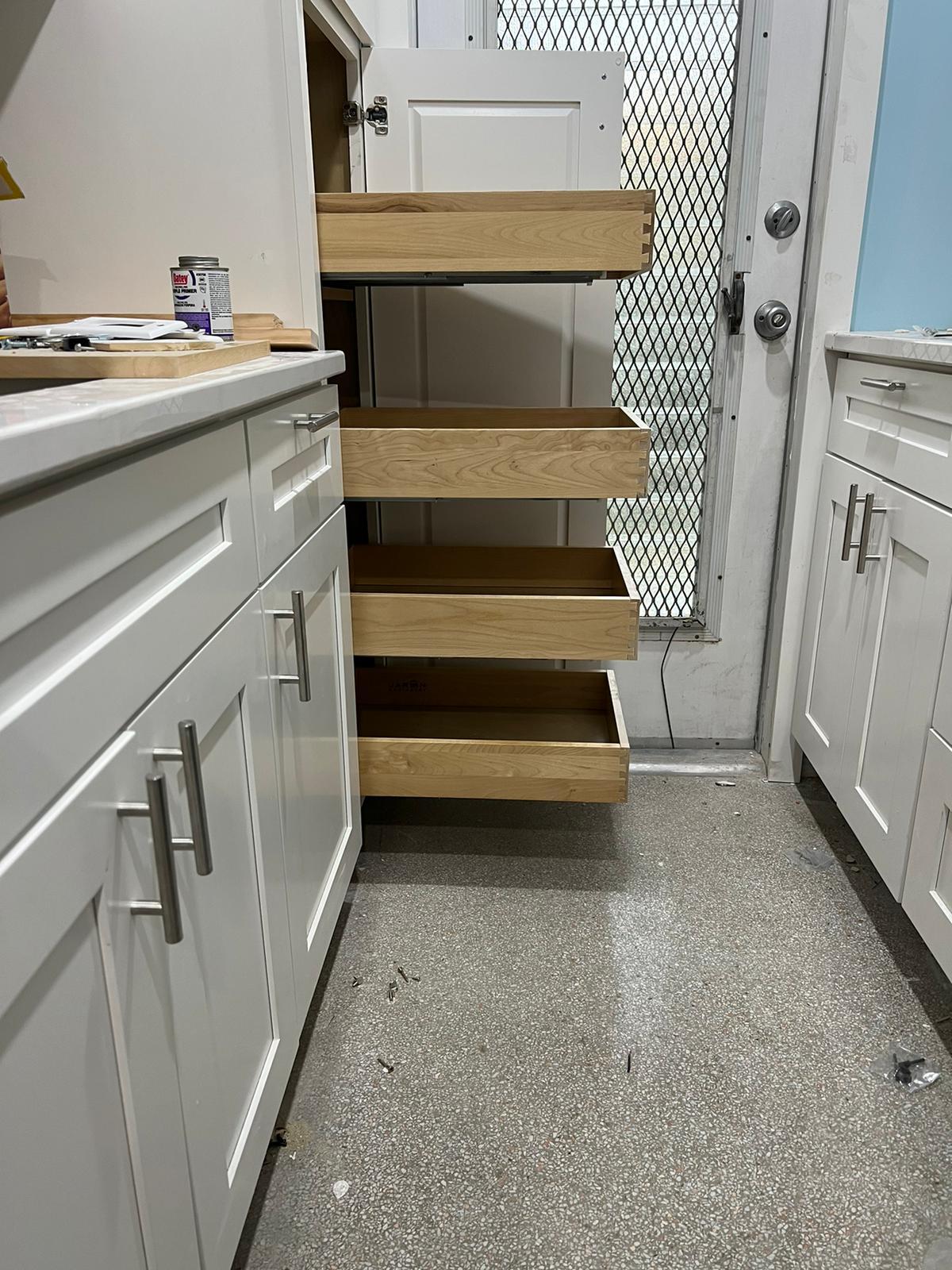 New Pull out pantry shelves - 1060 SE 14th Pl