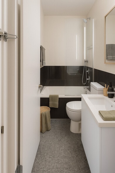 Studio Bathroom - 15 W 96th St