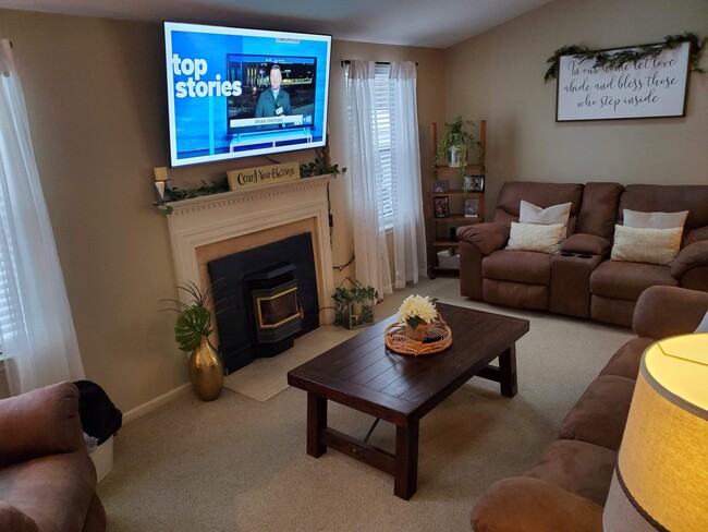 Family Room with decorative FP - 1359 Apple Blossom Dr