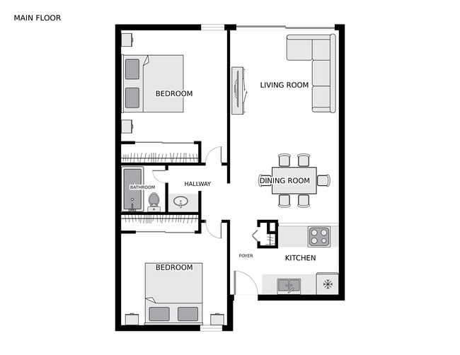 Floorplan - Lakeridge Terrace Apartments