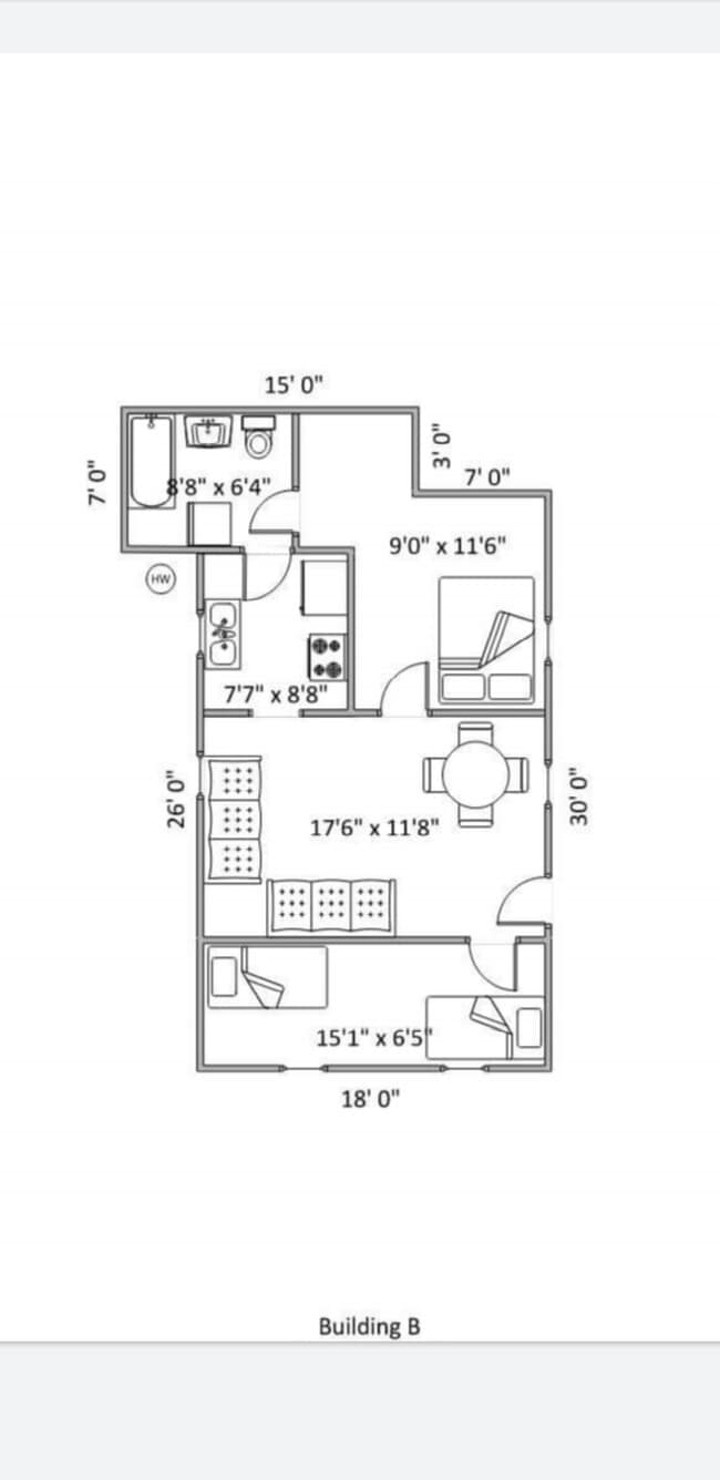 Layout of house. Furniture in approximate location. - 3050 York St S