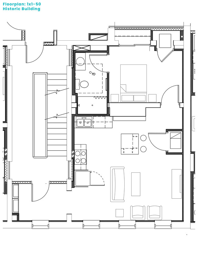 Senior Affordable Apartment, Unit H203 at Valley House Flats active 55+ senior apartments. - Valley House Flats 55 Year and Older