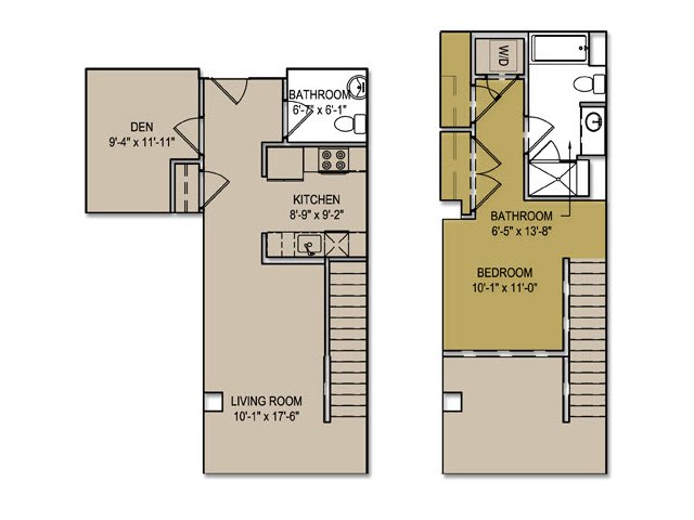 One Bedroom + Den - Canal Lofts