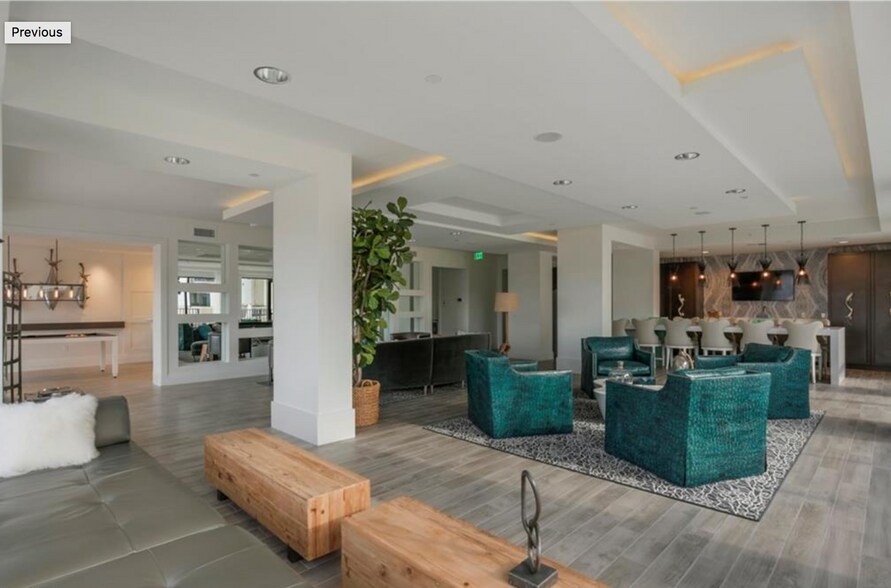 Lavishly appointed social room overlooking pool and spa - 1030 3rd Ave S