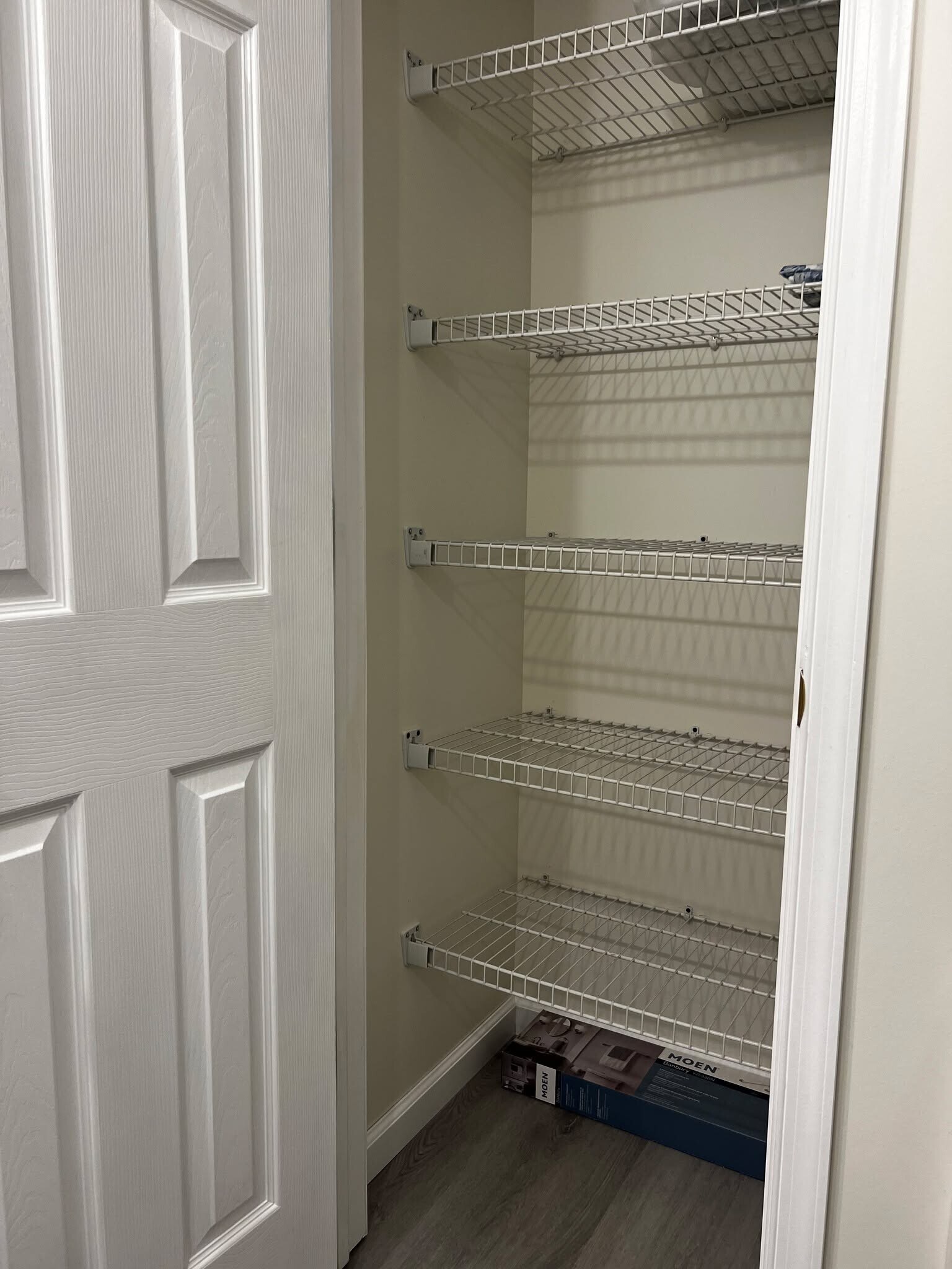 Bathroom linen closet - 205 Palomino Dr