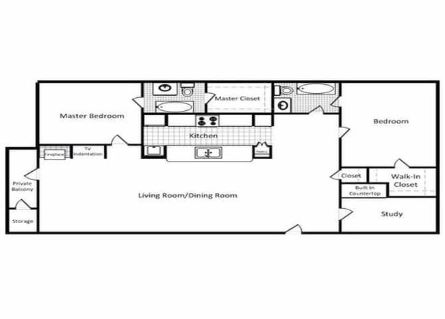 2BR/2BA - Trace Apts.
