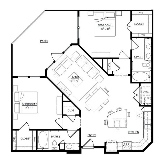 Floorplan - Magnolia on Zang Two