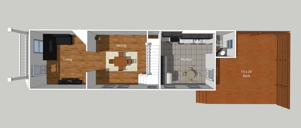 1st floor plan - 227 Fulton St