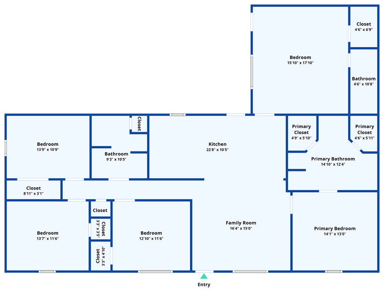 Floor Plan of 2065 Pinemount Blvd. in Statesboro, GA - 2065 Pinemount Blvd