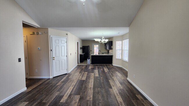 Dining room and kitchen from livingroom - 833 Plantation Dr