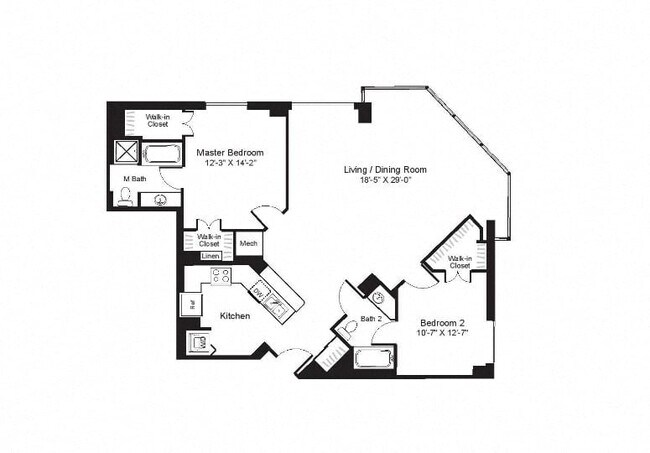 Floorplan - The Alexander Apartments