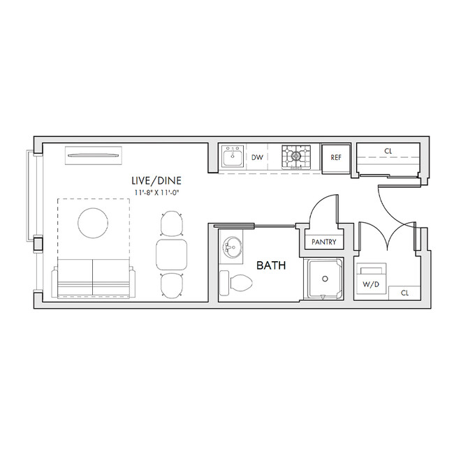 Floorplan - Clark Apartments