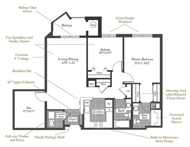 Floorplan - Evergreens at Columbia Town Center