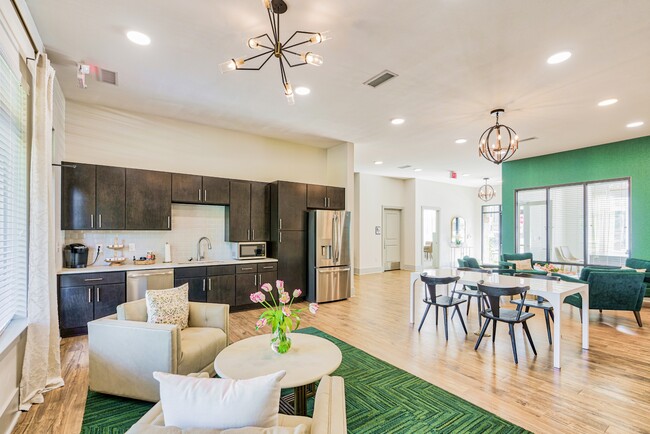 Gorgeous clubhouse and community room - Evoke Living at Sugar Creek Apartments